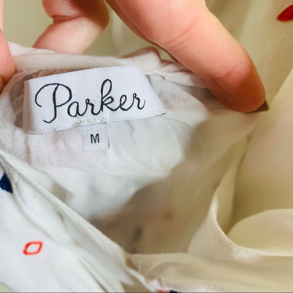 PARKER Quintana embroidered halter dress MEDIUM 3431 - Picture 10 of 11